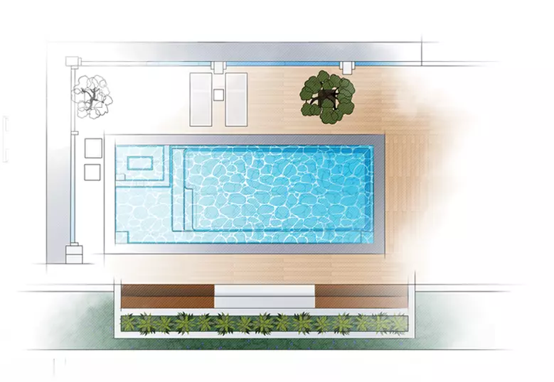 intrigue-introdrawing-aerial-779×538-1 Aviva Pools The INTRIGUE fiberglass pool aerial view